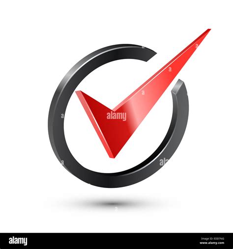 Red Check Mark Stock Photo Alamy