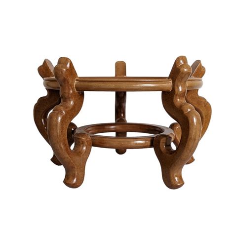 Vintage Asian Fishbowl Planter Stand | Chairish