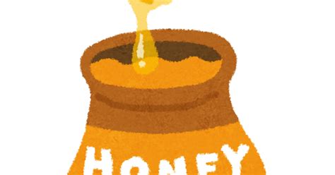 無料イラスト かわいいフリー素材集 ハチミツのイラスト