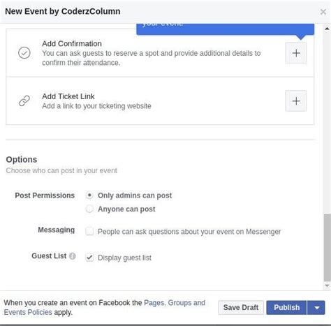 Type a friend's name or page's name. How To Create An Event For Your Facebook Page?