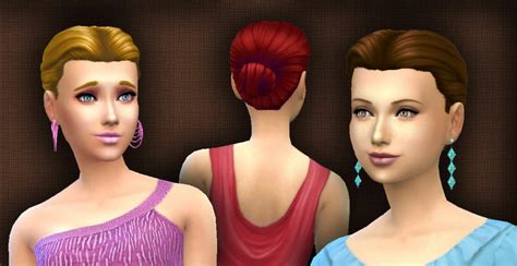 Sims 4 Hairs ~ Mystufforigin Low Bun Conversion