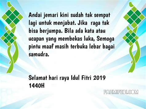 Untuk libur hari raya idul fitri jatuh pada tanggal 5 dan 6 juni 2019. 80+ Kata Kata Ucapan Selamat Hari Raya Idul Fitri 2019 ...