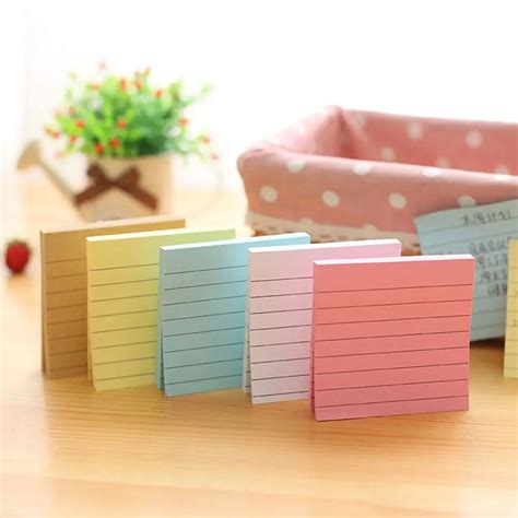 Buy 1pc Simple Sticky Notes Notebook Memo Pad Bookmark