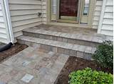 Just lay large stones over grass to form a casual, comfortable path. Life Time Pavers: Chiseled Paver Front Walkway
