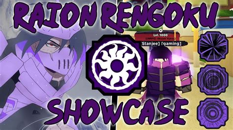 Shindo Life Raion Rengoku Showcase Youtube