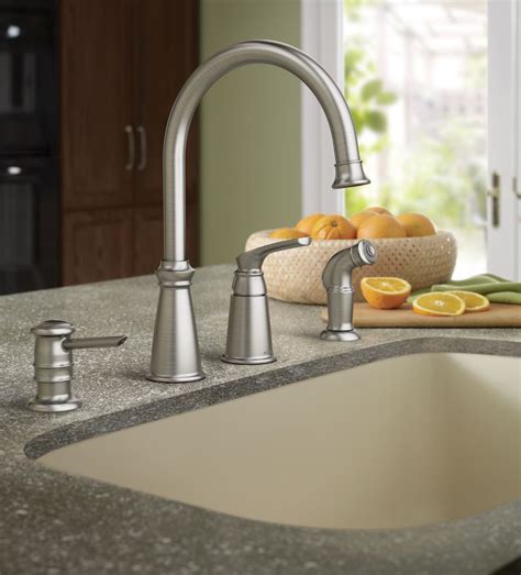 If thinking of how to remove moen kitchen faucet, then that should not worry you since it is something you can do on your own. Bring convenience to your kitchen with this Moen® Whitmore ...