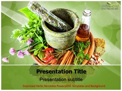 Ppt Download Herbs Remedies Powerpoint Templates And Background