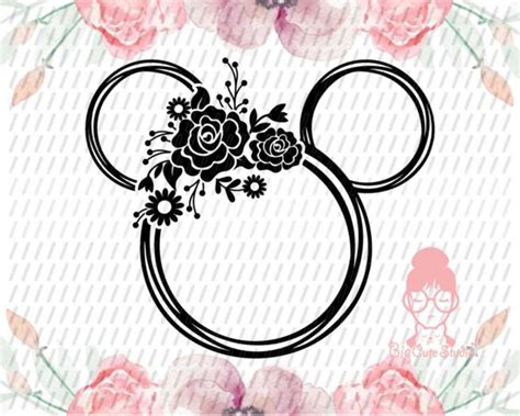 Download Flower and Garden Minnie SVG / Flower and Garden Mouse / Disney SVG File / Mickey Ears Svg ...