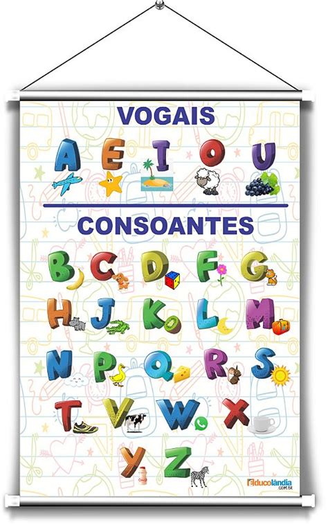 Alfabeto Vogais E Consoantes Caligrafia BE