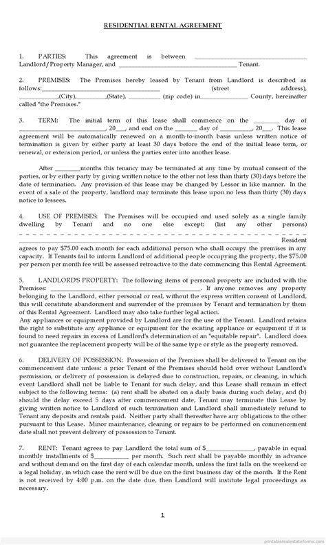 Working people's party, abbreviated in english as pmk) is a political party in tamil nadu, india Free Printable Lease Agreement Forms (WORD TEMPLATE)