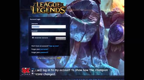How To Change Champion Icons In League Of Legends To
