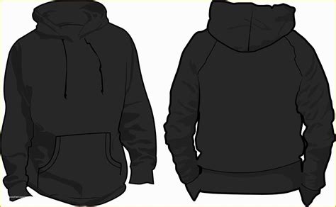 Hoodie Design Template Free Of Hood Clipart Hooded Sweatshirt Pencil