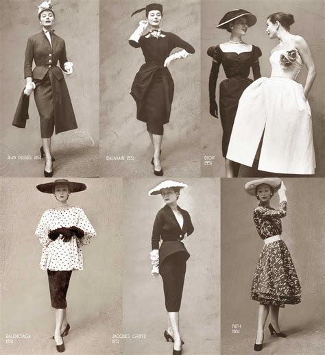 Paris 1950s Fashions Springsummer 1951 Glamour Daze