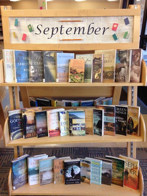 September Book Display Class Library Library Displays Classroom Library