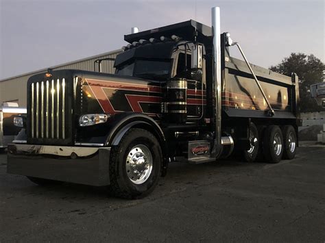 Custom Peterbilt Tri Axle Dump Trucks Big Rig Trucks Big Trucks