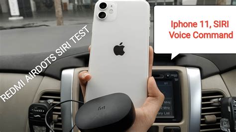 Iphone 11 Siri Voice Command With Redmi Airdots Youtube