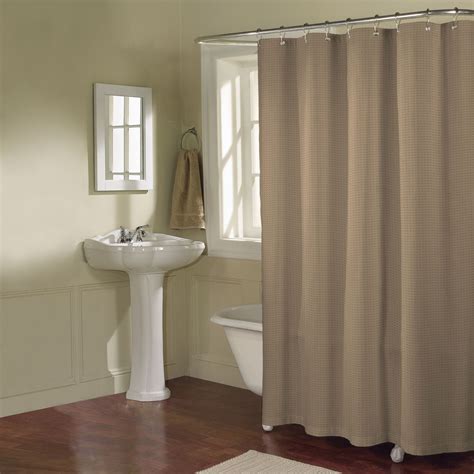 Alibaba.com stocks the highest quality shower curtain with terrific designs. Cannon Shower Curtain Polly Waffle Khaki Fabric