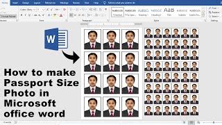 Ms Word Tutorial Passport Size Photo Make In Microsoft Doovi