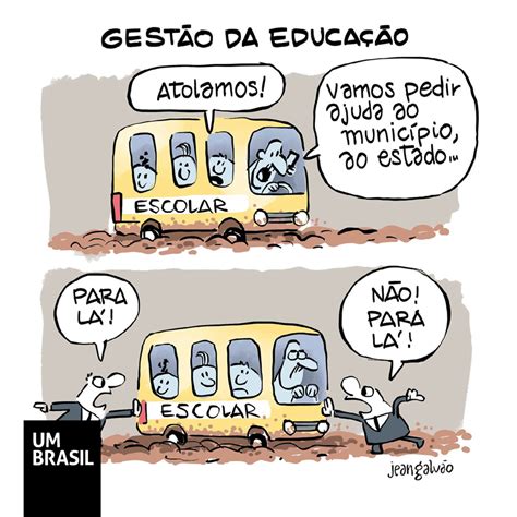 Charge Educação No Brasil