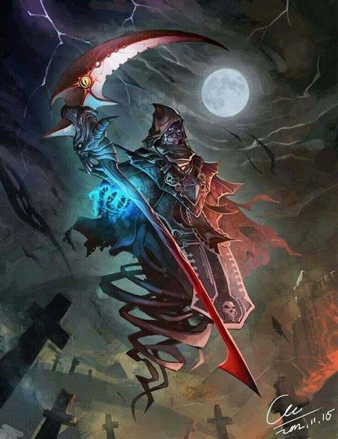 I Love The Colours Grim Reaper Art Dark Fantasy Art Grim Reaper