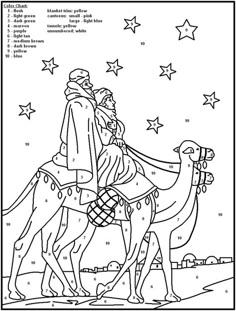 christmas color by number printables - Bing Images | Coloring pages