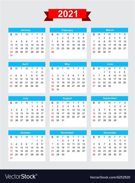 Calendar 2021 Days Numbered Printable Calendar Template 2022