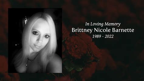 Brittney Nicole Barnette Tribute Video