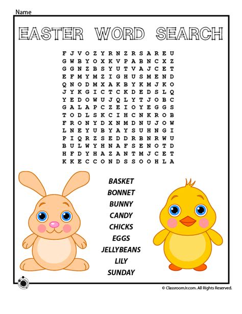 Printable Easter Word Search For Kids Woo Jr Kids Activities