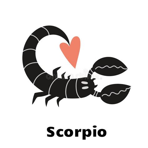 Astrological Zodiac Sign Scorpio Isolated On White Background Stock