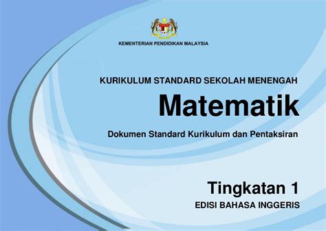 1.3.2 tingkatan kata sifat dan penggunaannya 9 1.4 noun (singular and plural) ……. Tingkatan 1 EDISI BAHASA INGGERIS Dokumen Standard ...