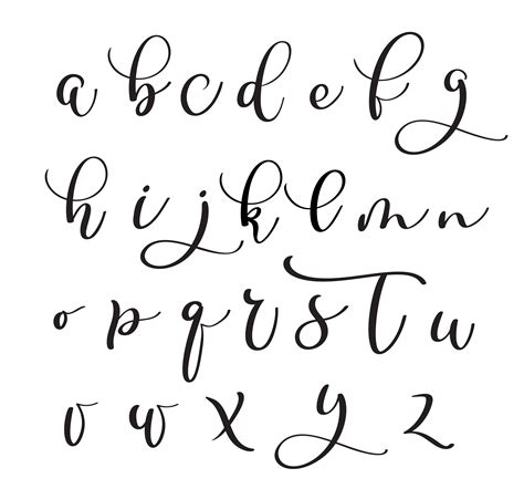Modern Font Alphabet