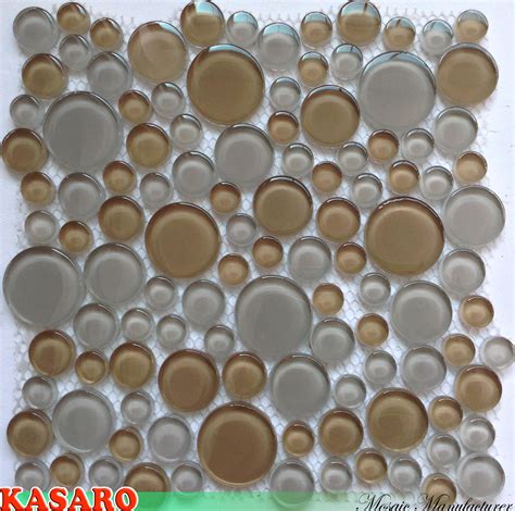Mit ihrem schriftzug als gravur. China Buntes rundes Glasmosaik, Kreis-Glasmosaik-Fliese ...