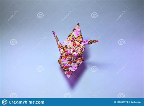 Origami Paper Crane Studio Shot Stock Photo Image Of Idyllic