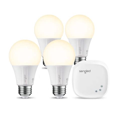 Tscca Sengled Smart Hub With 4 Element Classic Smart Led A19 Light Bulbs