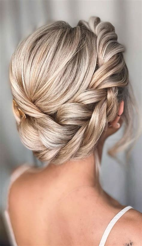 Haircut side part the side part is a popular choice across the board and matches well with short wavy hair. 54 Cute Updo Hairstyles That Are Trendy for 2021 : Halo ...