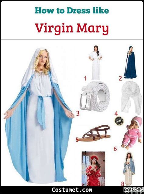 Joseph And Virgin Mary Costume For Cosplay And Halloween 2023 Mary Costume Virgin Mary Costume