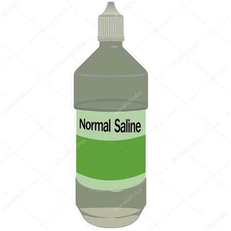 Normal Saline Bottle Vector Stock Vector Image By ©attaphongw 28880137