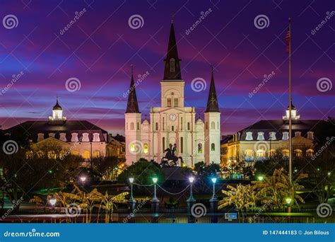 St Louis Cathedral At Night In The French Quarter New Orleans