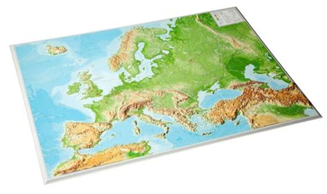 3D Reliefkarte Europa Gross Georelief Vertriebs GbR Dresden