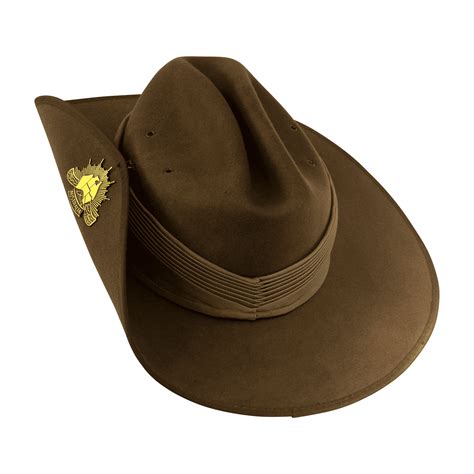 Statesman Military Aussie Slouch Hat Khaki Ebay