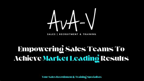 Ava V Your Sales Recruitment And Training Specialists Showreel 2023