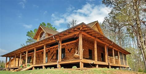 Wrap Around Porch Log Cabin Gorgeous Log Cabin With Huge Wraparound