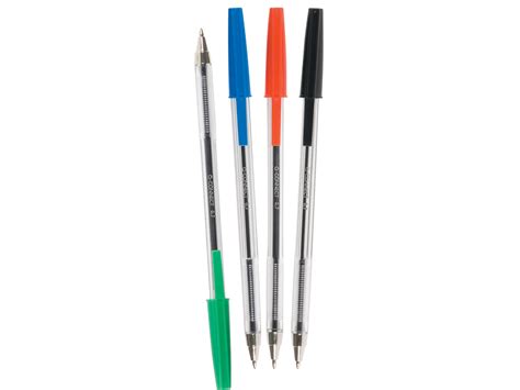 Stick Ballpoint Pen Medium Tip Blue Q Connect