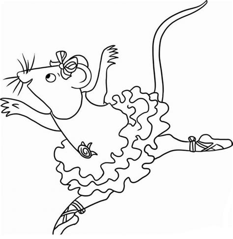 Get This Angelina Ballerina Coloring Pages Free Printable 772660