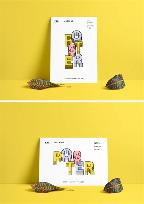 Download Portrait And Landscape Poster MockUp PSD » CSS Author