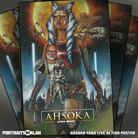 ahsoka tano 12 x 18 posterdruck original poster design der etsy