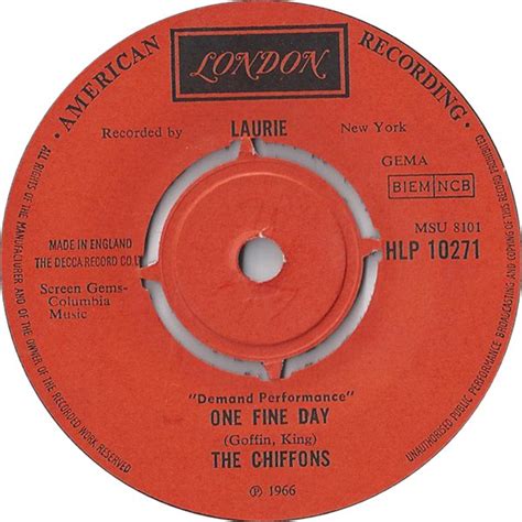 The Chiffons One Fine Day Vinyl 7 Single 45 Rpm Reissue Discogs