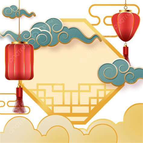 구정 등불 축복 테두리 틀 테두리 중국의 설날 Png 일러스트 및 Psd 이미지 무료 다운로드 Pngtree