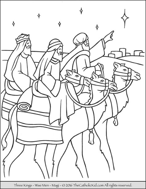 kings magi coloring page nativity coloring pages epiphany coloring jesus coloring pages