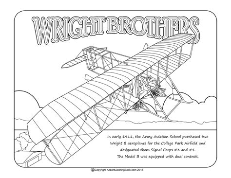 Wright Brothers Coloring Pages Coloring Pages